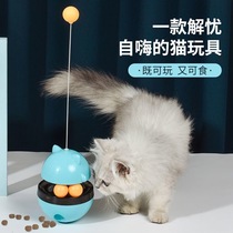 Cat snacks toys self-hi bite-resistant tumbler leak food device puzzle artifact cat turntable ball cat supplies
