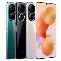 2022 new curved screen 5g All-internet-through double-card face fingerprint game 512G Student price Smartphone