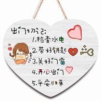 Custom welcome home decoration card creative lovely home room door door hanging door listing warm tips