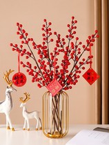Light luxury living room TV cabinet ornaments home new room wine cabinet decorations flower opening fortune fruit wedding housewarming gift