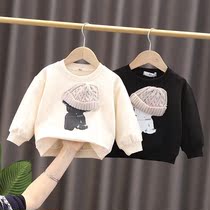 Baby long sleeve T-shirt foreign air base shirt Spring Spring and Autumn childrens clothing autumn clothes childrens men and women baby coat childrens tide