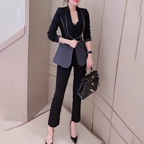European goods early autumn small suit professional suit female fashion temperament small fragrant wind 2021 new spring and autumn two-piece set