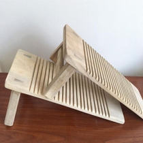 Washboard can be fixed thickened solid wood washboard with feet large foot washboard sitting washboard camphor wood