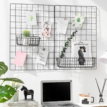 Grid photo wall ins Wind light luxury soft decoration Nordic wall decoration frame wall creative shelf wall display