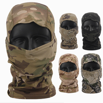 Outdoor camouflage headgear mask military fans cs fishing riding windproof sand sandproof sunscreen breathable quick-drying ninja face protection