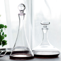 Red wine decanter home net red creative crystal glass wine decanter pot European wine bottle with lid