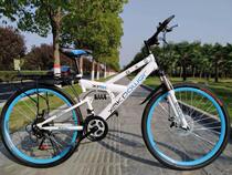 Double shock-absorbing double-disc brakes for adults with double-damping dual-disc brakes with rear seats for student bicycles