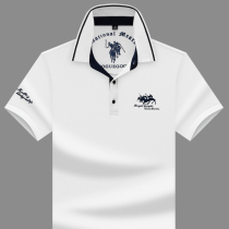 Summer new brand Paul Polo shirt mens short-sleeved t-shirt loose large size cotton t-shirt half-sleeve mens business