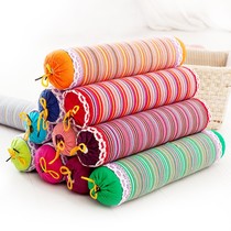 Seameme Old Coarse Cloth Cervical Spine Pillow Cylindrical Candy Neck Pillowcase Buckwheat Shell Leather Neck neck waist pillows leaning on pillows