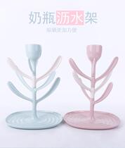 Factory direct sales flower type detachable rotating washing bottle rack drying rack drain rack OEM custom wholesale and retail