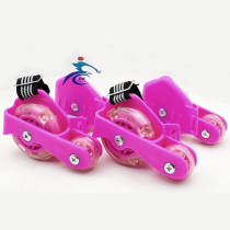 With auxiliary wheels Hot wheels slip shoes Four-wheel flash wheel riot walking shoes Childrens star wheel slip wheel shoes
