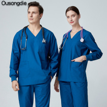 Ousongdi Nurse suit Hand washing suit Doctor operating room brush hand suit Dentist clinic Beauty salon overalls