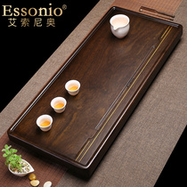 ESSONIO WHOLE BLACK SANDALWOOD TEA TRAY SOLID WOOD TEA TABLE BRIEF MODERN SIZE UTILITANY NUMBER KORN TEA WITH TEA SEA TRAY