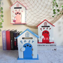 New worry-free mailbox School wall-mounted mailbox proposal Nordic classroom wall-mounted room hanging key tree hole whisper