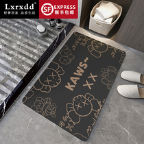 Bathroom ground mat Slip Mat Carpet Door Mat in door Silicon Algae Mud Suction Pad Kitchen Ground Mat Washroom Mat mat