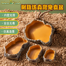 Doomsday series climbing pet dual-use food basin Lizard water basin Hermit crab horned frog bath basin Feeding box Drinking water easy to clean
