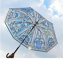 (Lilith Sword and Expedition) Ji Xia time glass painted transparent long umbrella parasol surrounding collection