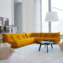 Caterpillar lazy sofa combination single leisure chair Nordic designer modern simple double three sofa