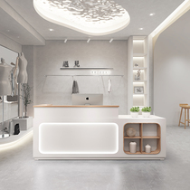Custom Simple Cashier Clothing Store Beauty Salon Front Desk Health Museum Shop Reception Desk Milk Tea Shop Bar Corner