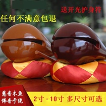 Chanting Buddha wood carving ornaments wooden fish Buddhist supplies wooden fish percussion instruments old camphor wood professional instruments