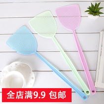 Summer plastic fly swatter mosquito plat durable mesh long handle manual fly swatter fly swatter mosquito Pat