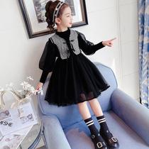 Girl dress set 2021 new spring and autumn foreign style little girl dress children autumn dress