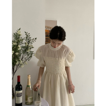 SourceWithU Southern French Pearl Elegant French high-rise waist-cinching minimalist design feels like a dress summer