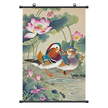 荷花鸳鸯水墨画-荷花鸳鸯水墨画促销价格、荷花鸳鸯水墨画品牌- 淘宝