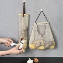 Garlic ginger storage wall hanging kitchen garlic ginger bag ginger garlic storage bag ginger onion garlic portable hanging bag