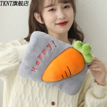 Christmas gift carrot hot water bag cute rechargeable plush cartoon warm hand treasure automatic break