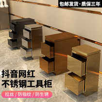 Hairdressing tool cabinet for hair salon special storage stainless steel hair cutting Cabinet tool rack barber shop tool cabinet