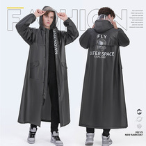 Raincoats Long-style full-body Anti-rainstorm single Men and women Riding Adult Fashion Money Outside Wearing electric Electric Bottle Car Rain Cape