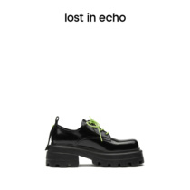 lost in echo Song Yan Fei with square head cowhide air eye neutral suit shoes