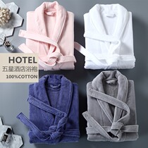 Bathrobe female cotton premium towel nightgown five-star hotel with couples cotton absorbent household male bathrobe