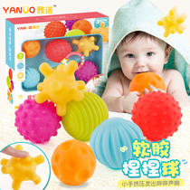 Baby Toys Hand Grab Ball Baby 3-6-12 Months Puzzle Early Education Taptical Perception Soft Glue Massage Ball