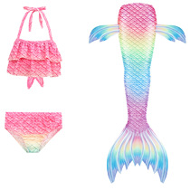 Mermaid tail dress Swimsuit Children little girl split swimming suit Baby girl princess bikini set