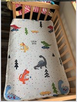 South Korea foreign trade washed printed twill cotton quilted cartoon wash secret Road multi-use pad childrens bed sheet