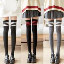 1 pair-3 pairs of spring and autumn knee socks long socks female students high socks college style non-slip thigh socks