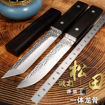 Outdoor camping small straight knife sharp high hardness forging wilderness survival knife multi-functional survival self-defense saber