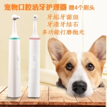 Pet tooth polishing machine dog cat oral halitosis cleaning tool to remove calculus tartar stains electric toothbrush