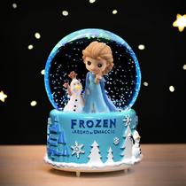 Princess Elsa Frozen Crystal Ball Music Box for Children and Girls Birthday Gift Aisha Music Box