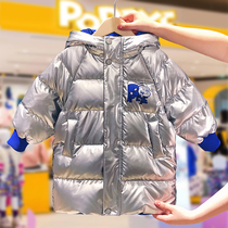 Popeye childrens clothing down jacket 2021 autumn and winter new children thick long coat male and female child coat tide