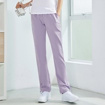 361 Sports Pants Women 2022 Spring and autumn models New womens knitted trousers purple Straight cylinder pants Pants Loose summer