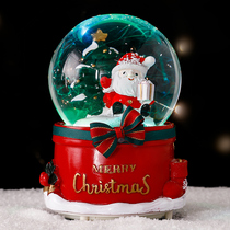 Santa Claus Crystal Ball Christmas Music Box Dream Music Box Fantasy Automatic Girl Birthday Christmas Childrens ornaments