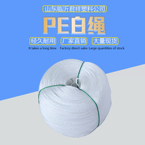 PE white rope full new material polyethylene car rope round silk rubber wire binding rope multi-specification plastic rope nylon rope