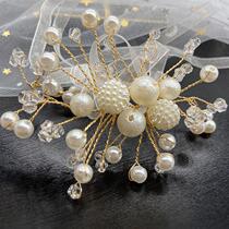 Bridesmaid group wrist flower super Fairy wedding wedding bride Forest Bridesmaid group wrist flower sister group Pearl bracelet Xiaoqing
