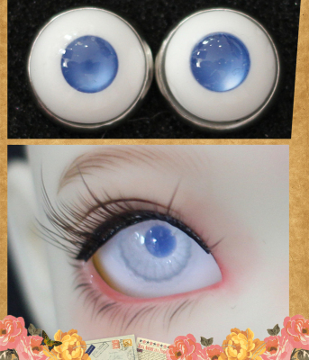 taobao agent Doll, blue realistic eyeball, scale 1:6, 12mm