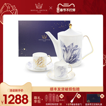 RoyalDutch Royal Dutch European Bone China Coffee Cup Double Gift Boxed Afternoon Tea Set Premium