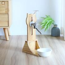 Cat water dispenser Hanging shelf fixed Woqi kettle non-wet mouth Automatic ball type water dispenser Pet supplies
