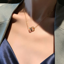 Necklace womens light luxury niche 2022 new design sense temperament collarbone chain accessories Valentines Day 520 gifts